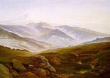 Caspar David Friedrich Famous Paintings - Riesengebirge